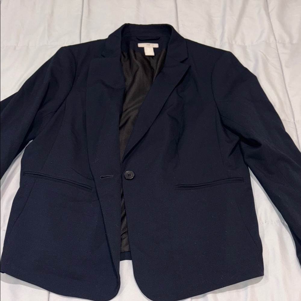 H&M Navy Blue  Blazer
